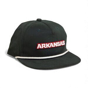 Arkansas Razorbacks ARKANSAS White 3D Classic Rope Hat- Charcoal/ White